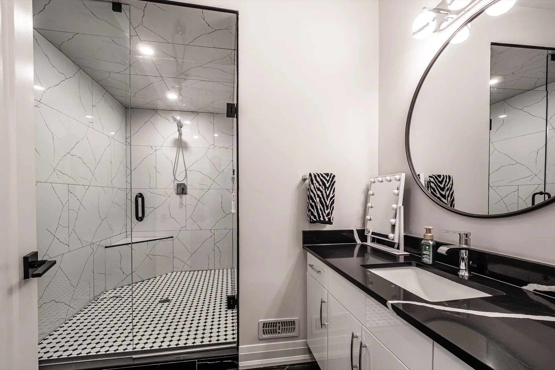 Finished spa-style bathroom