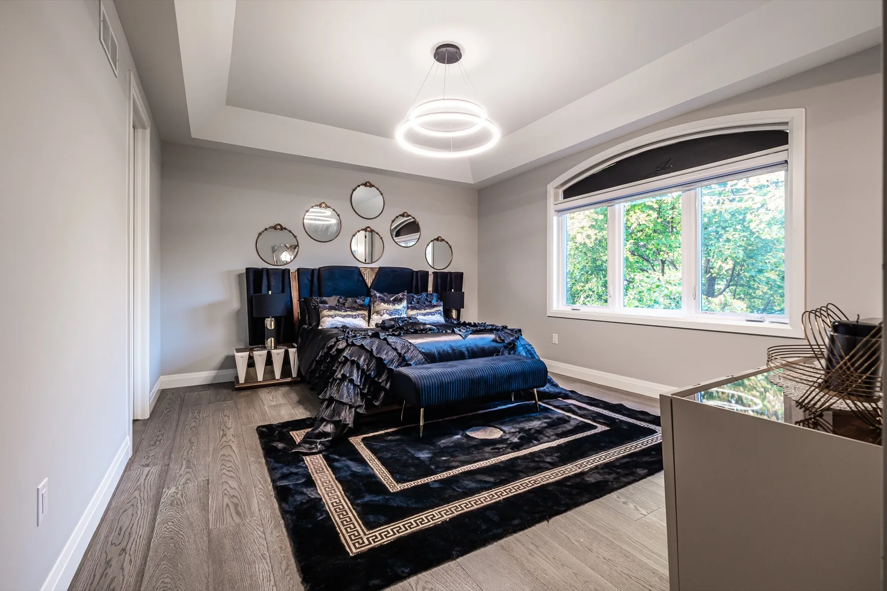 Bright custom bedroom