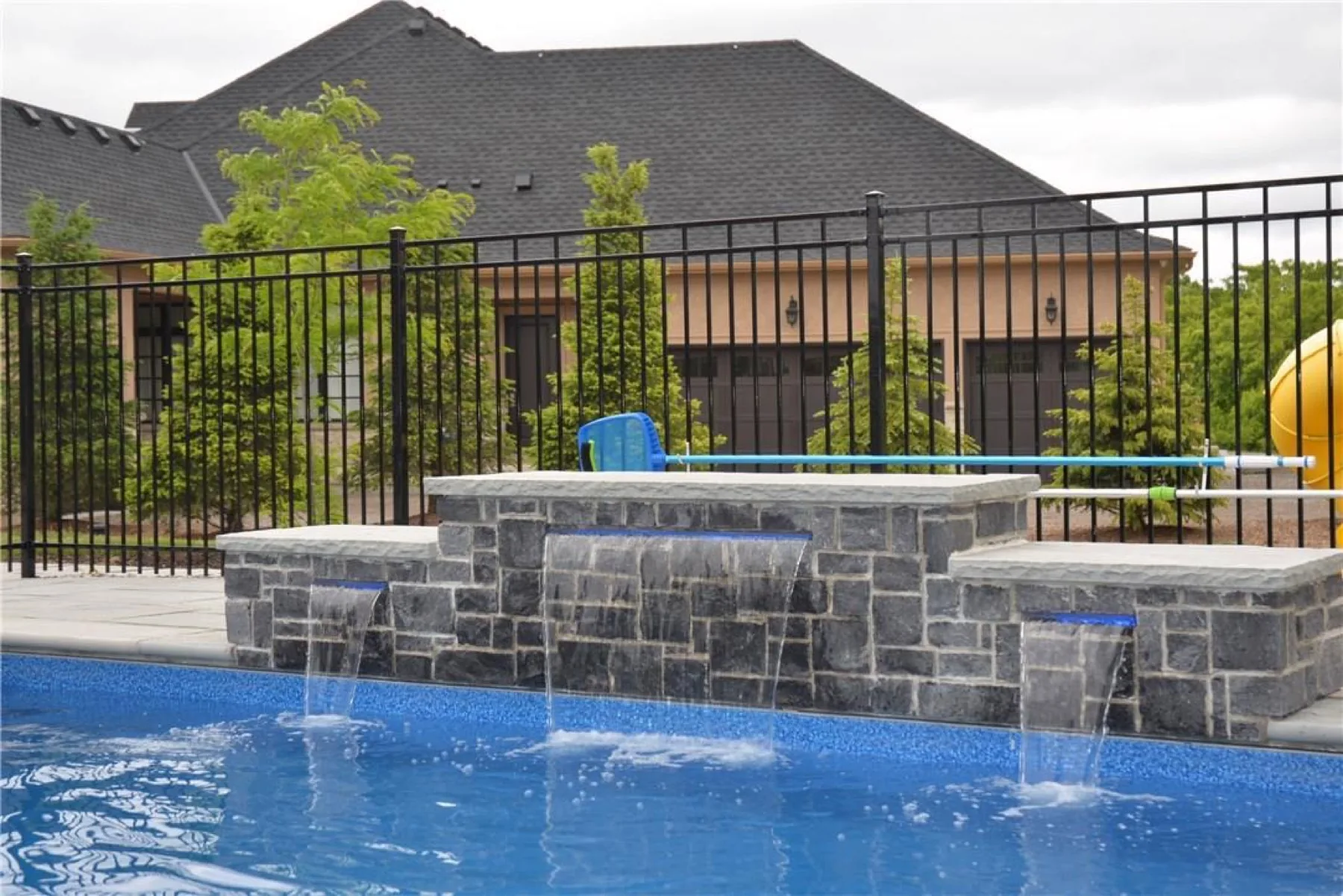 Luxury backyard pool