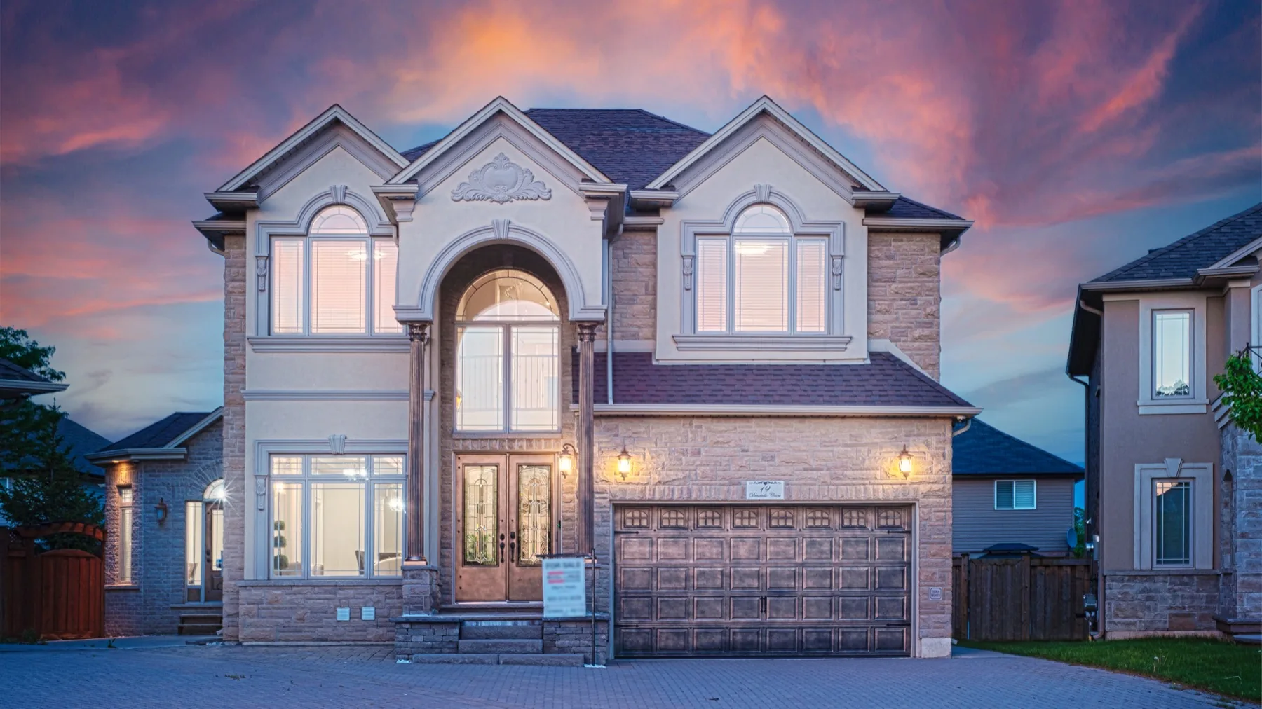 Ancaster custom home exterior